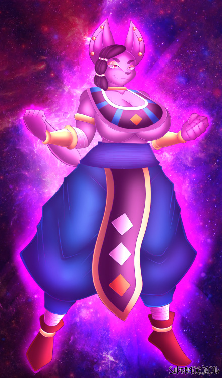 jaehthebird:  superi90:  Fanart For Talented Jaeh :D His new character Anubee who somehow has powers of Beerus the Destroyer :DDD Hope you people like this x333   YAY! first Anubee fanart x///3 thanks a lot :D