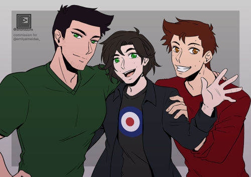  Commission piece for the lovely @emilyalmeidaa_ featureing the Stilinski-Hale family