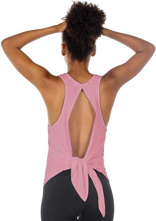 icyzone open back workout top