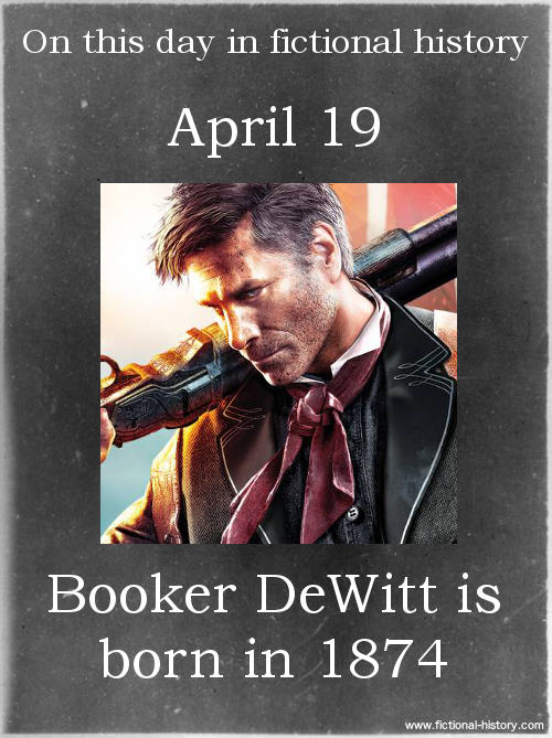 fictional-history:Bioshock (Source)Name: Booker DeWittBirthdate: April 19, 1874Sun Sign: Aries, the 