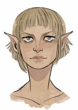 the-orator:  a quick color of one of the sera sketches u v u 