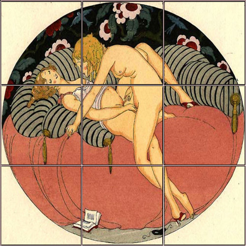 lostkitteninthestreets:Gerda Wegener’s depictions of lesbian sex, painted in the early 1900s