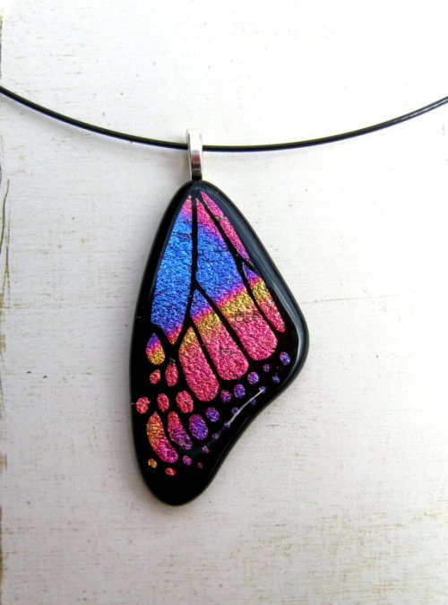 Fly on Forged WingsHandcrafted fused glass butterfly wings - Materials Dichroic Glass  © Fused Elega