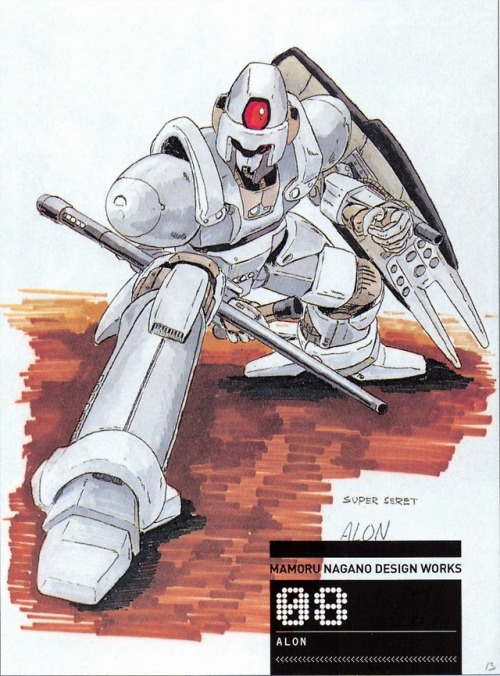 the-bang-doll: Some of Mamoru Nagano’s initial drafts for the Heavy Metals and other machinery