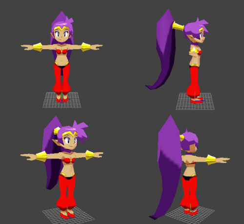 More low poly, this time it’s Shantae