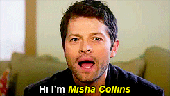 mishasminions:  drunkenwords:  Misha fucking Collins  BEST PICK UP LINE EVER 