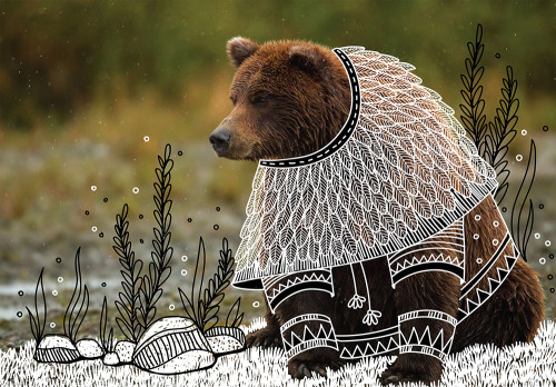 itscolossal: Decorative Costumes Illustrated on Animal Photos by Rohan Sharad Dahotre