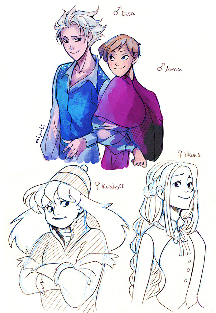 Gender disney swap frozen