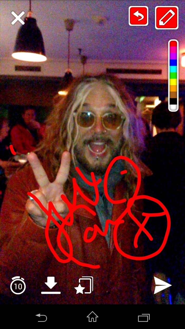 Snapchat autograph of John Corabi! How awesome is that?