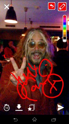 Snapchat autograph of John Corabi! How awesome