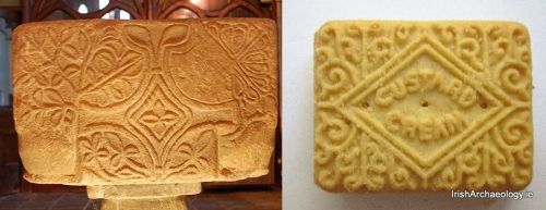 irisharchaeology:I think I may have found the inspiration for the Custard Cream :) a 13th century ba