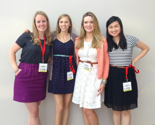 Perhaps our favorite shot of the four of us from #BEA13, taken by the lovely @alexalovesbooks! So gr