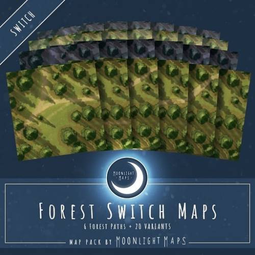 Out now on @roll20app Never be stuck for a forest encounter again! 6 core maps, 4 versions of each, 