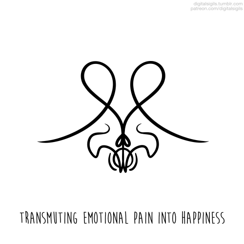 digitalsigils:‘transmuting emotional pain into happiness’requested by @my-broken-resolve 