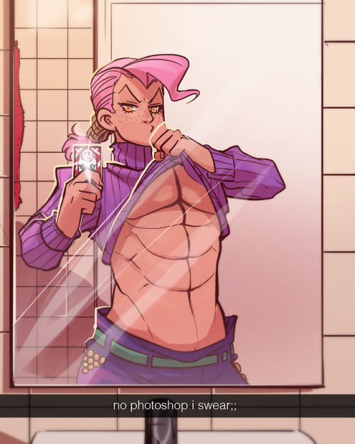 You Know Those Selfies Where People Badly Photoshop Abs Onto Themselves That Clearly Belong To A Bigger