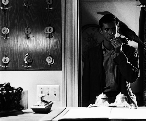 iskarieot:PSYCHO (1960) DIR. ALFRED HITCHCOCKIt’s not like my mother is a maniac or a raving thing. She just goes a  little mad sometimes. We all go a little mad sometimes. Haven’t you?   