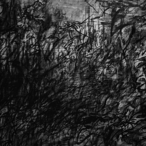 julie mehretu invisible sun (algorithm 7, spell form) bw detail edited photo by george regout @lacma