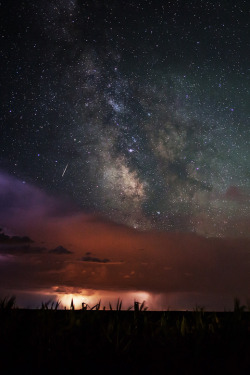 anotic:  Meteor, Lighting, and Milky Way  |  Randy Halverson 