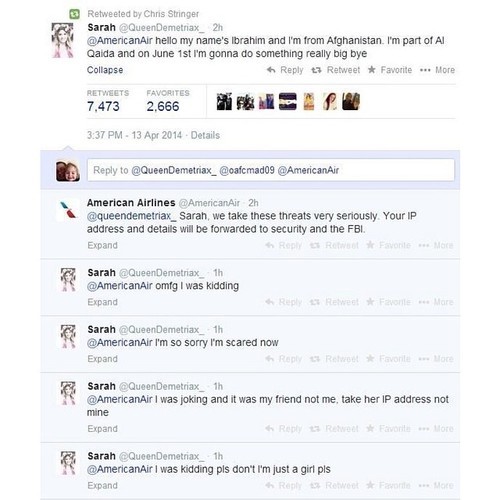 kalorii:  hopegemini: there should really be a mandatory social media 101 class for anyone under the age of 18 (x)  This can apply to a lot of things. Let this be a harsh lesson to her and anyone else who thinks that this is “funny”. You’re not