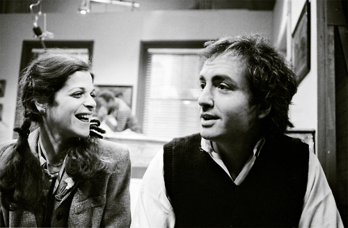 awesomepeoplehangingouttogether:Gilda Radner and Lorne Michaels