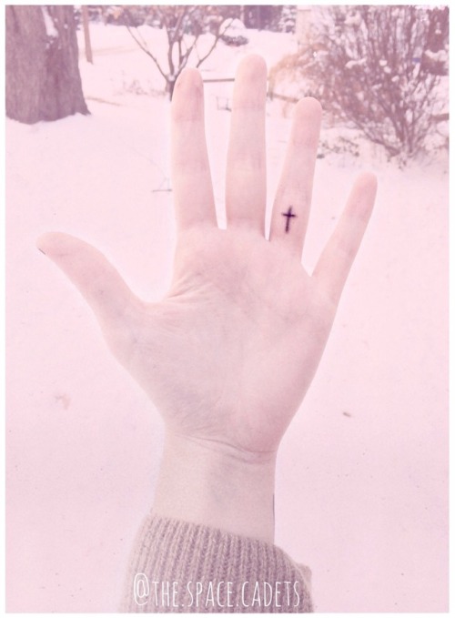 thespacecadets: ♡ Stick and poke my heart ♡ Love this tattoo!