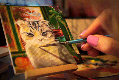 saralucasi:  Meredith and Olivia taylorswift; autumnal cats Two 10 x 10 cm acrylic