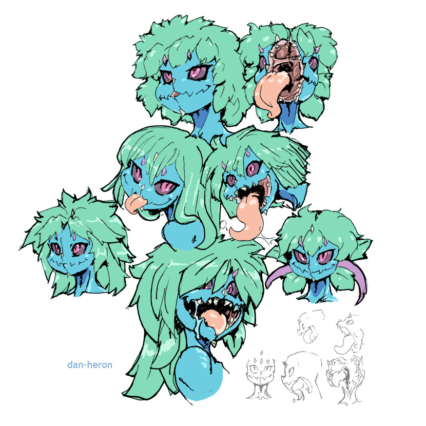 dan-heron:  Have some quick ideas for Zelda’s Deku Daba plant monsters, concept