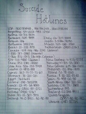 girlgoesgrrr:  Today is National Suicide Awareness Day.  You’re not alone. Call