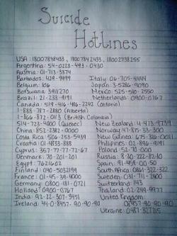 girlgoesgrrr:  Today is National Suicide Awareness Day.  You’re not alone. Call the Trevor Project lifeline: 866-488-7386 