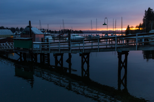 Sunrise from Eagle Harbor, Bainbridge Island, Washington State