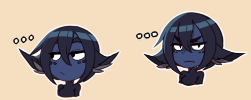 Emotes made for picarto/discord. but they were reduced to hell..bleh.So I’m probably just gonna shad