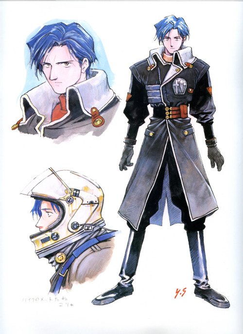 animenostalgia: Yoshiyuki Sadamoto’s character designs and concept art for Blue Uru, the long-