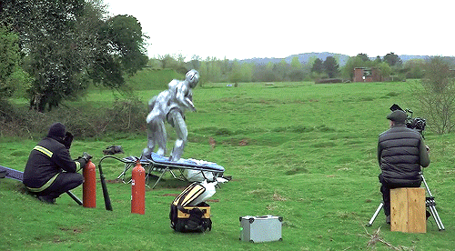 anniviech: thefingerfuckingfemalefury:  evjazurian:  timelordinaustralia: The Cybermen on trampolines | requested by anon @thefingerfuckingfemalefury  without context, this seems like a bunch of cybermen having fun on trampoline, only to get blown up