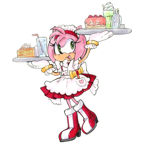 Amy Rose Vs. Maid Cafe