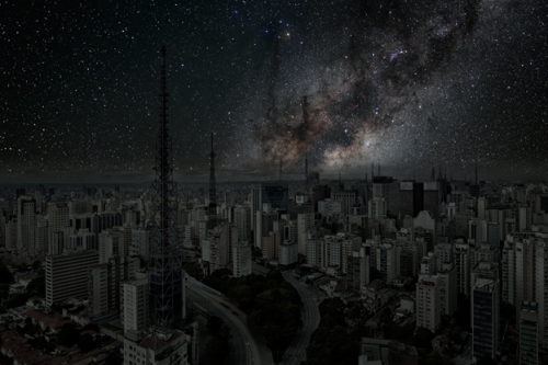 nubbsgalore:  light pollution is largely the result of poorly designed lighting, which wastes energy by shining outward to the sky, where it is unwanted, instead of downwards to the ground, where it is needed. billions are spent each year on unshielded