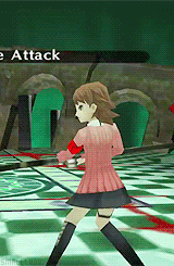 smalllady:  Once you awaken to the power of Persona, you remember everything that happens during the Dark Hour…It’s like trading away your innocence…In exchange for power, you can no longer look away from the things you don’t want to see. 