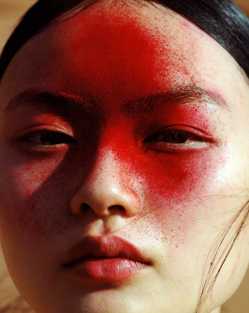 midnight-charm:  Cong He photographed by Dan Beleiu for Marie Claire China September