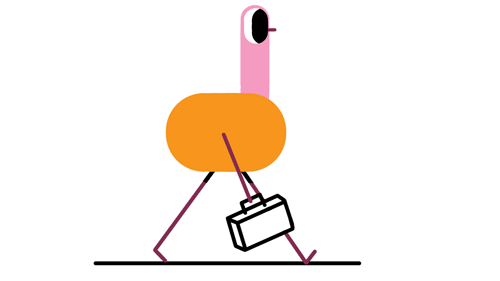 nervous work duck