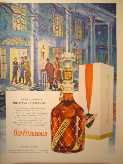 Old Fitzgerald Whiskey The Diamond Decanter Ad (1953)