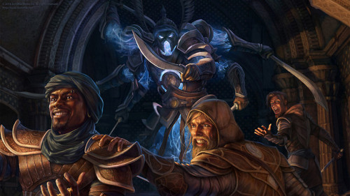 Peril and Plunder by Lucas SlominskiArtist commentary: “Key Art for The Elder Scrolls Online: Thieve