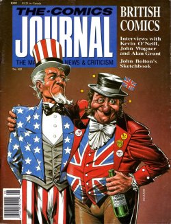 balu8:  The Comics Journal #122, cover by Brian Bolland
