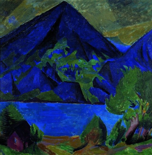 Johannes Itten (Swiss, 1888-1967), Mountain And Lake, 1939-40. Oil On Canvas, 80 X 80 Cm