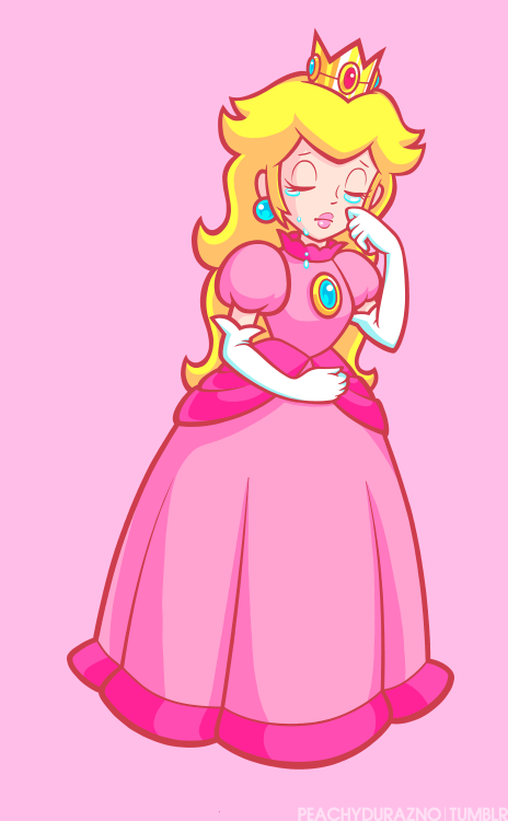 peachydurazno: Super Princess Peach (2005, DS) Artwork of Princess Peach when injured, intuitive and