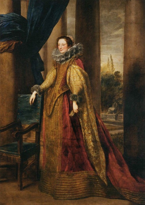 Portrait of a Lady (presumed to be the Marquise Geromina Spinola-Doria De Genes) by Anthony Van Dyck