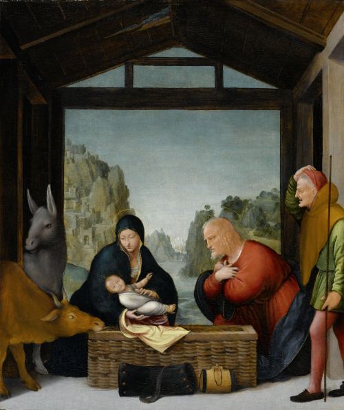 Bramantino (Italian; ca. 1460–1530), school of The Adoration of the ShepherdsOil on panel, ca. 1500–