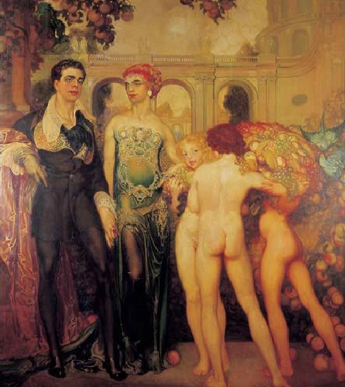 “The wedding of Prince Nestor” by Néstor Martín-Fernández de la Torre, 1909