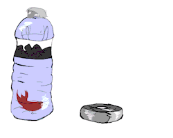 atomic-clock:Fish trapped in a bottle (unfinished/done really quick). 
