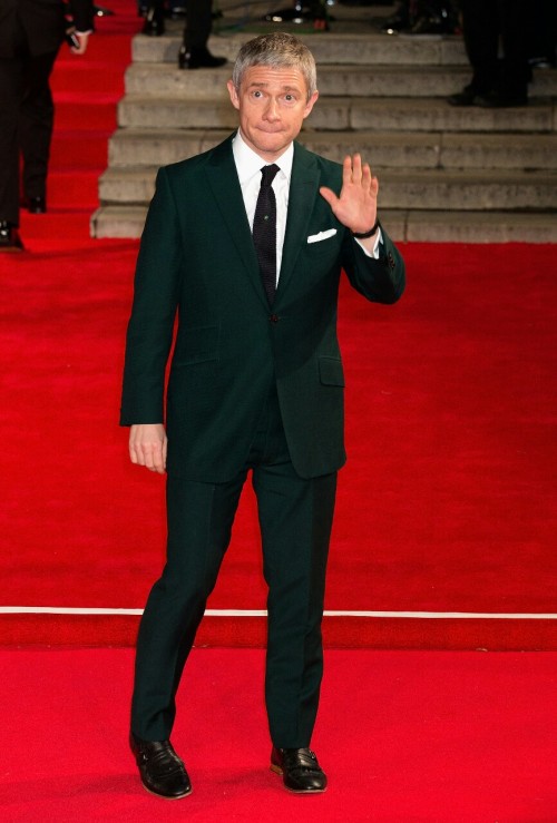 Martin Freeman attends the Royal Film Performance of ‘Spectre’ at Royal Albert Hall on O