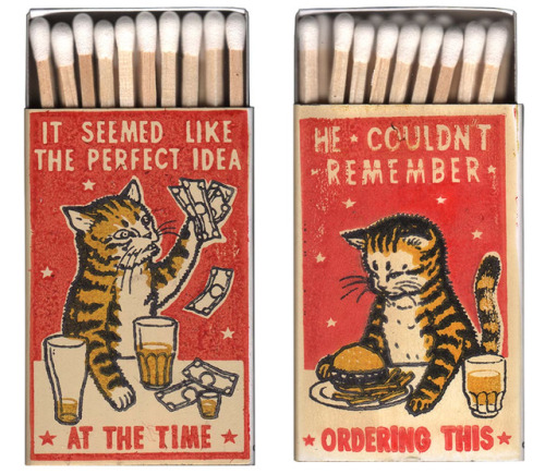 itscolossal:  Hilarious Matchboxes Depict adult photos