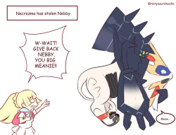 rainyazurehoodie: No matter what reality, Lillie demands Nebby in bag. 